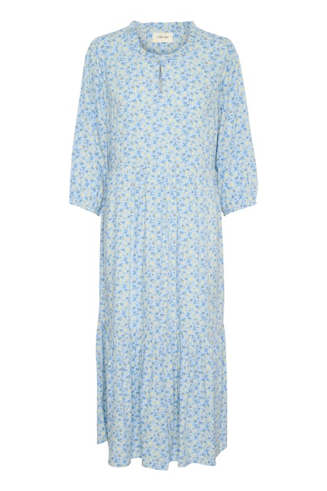 Dress A-Line Blue Yellow Small Floral - Image 4