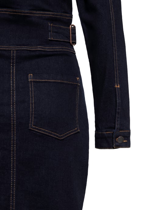 Queen Kerosin Damen Workwear Bleistiftkleid Denim - Image 4