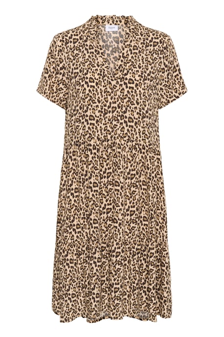 Dress Loose fit Creme Leopard Strokes - Image 4