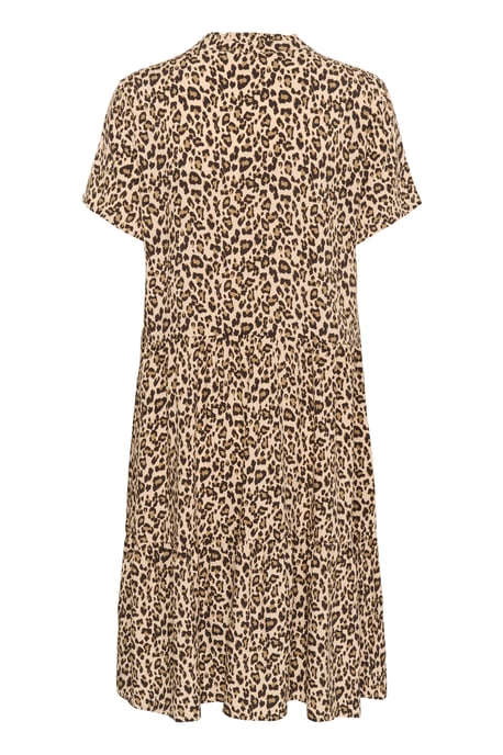 Dress Loose fit Creme Leopard Strokes - Image 5