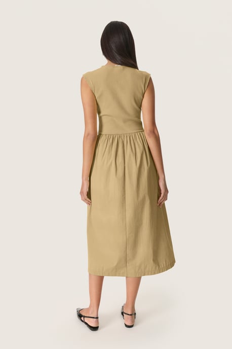 Jersey jurk Feminine beige - Image 2