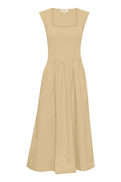 Jersey jurk Feminine beige - Image 4