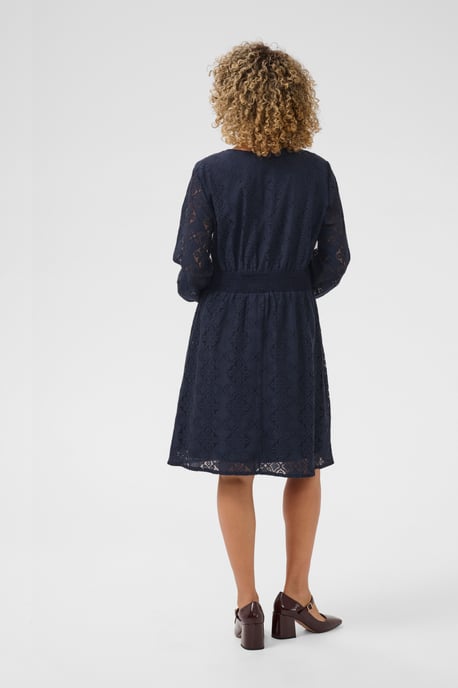 Dress Feminine Silhouette Dress Blues - Image 2