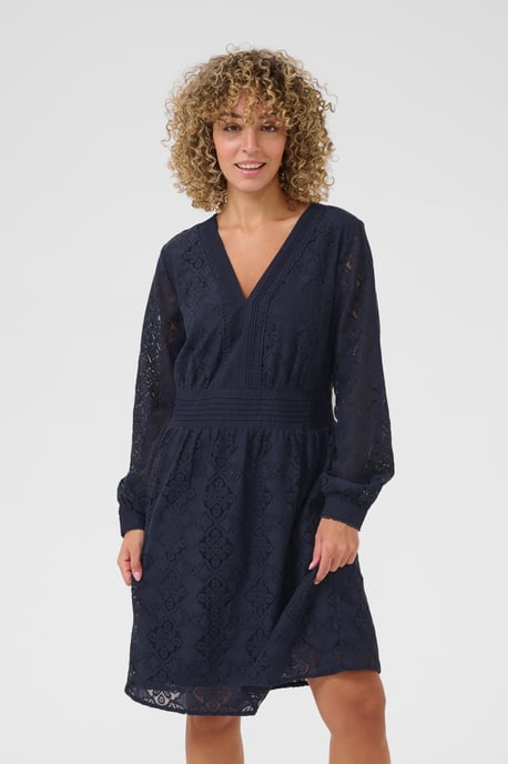 Dress Feminine Silhouette Dress Blues - Image 3