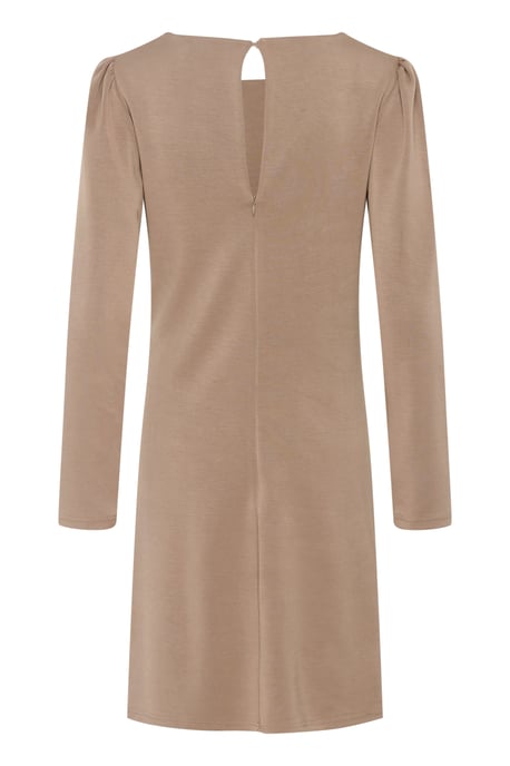 Jersey jurk Feminine beige - Image 5
