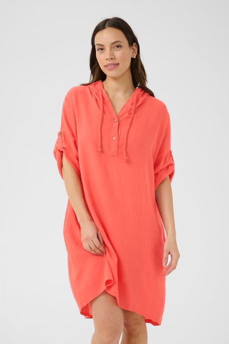 Dress Regular fit Hot Coral - Image 3