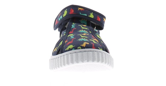 Chatterbox Infants Childrens Canvas Pumps Sandals Chat Rex navy - Image 3