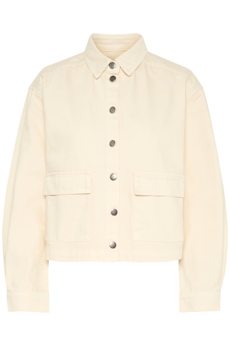 Denim jacket Loose fit Creme - Image 4
