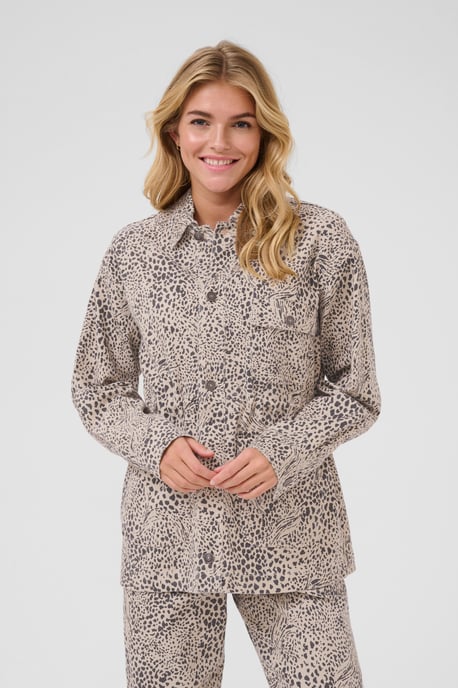 Denim jacket Loose fit Abstract Leopard - Image 3