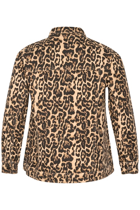 Denim jacket Loose fit Naturel Leopard Print - Image 5