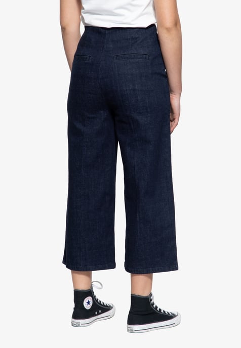 Queen Kerosin Damen Capri Jeans dunkelblau - Image 2
