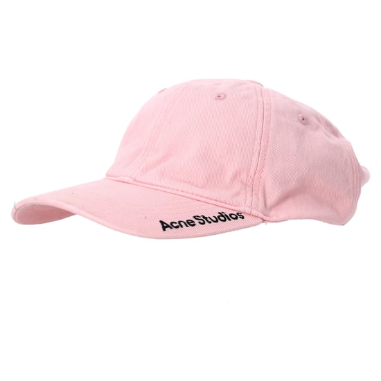 Acne Studios Twill Logo Baseball Cap in Pink Cotton - Image 2