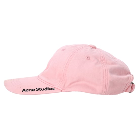 Acne Studios Twill Logo Baseball Cap in Pink Cotton - Image 3