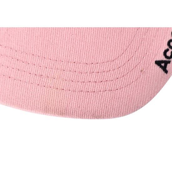 Acne Studios Twill Logo Baseball Cap in Pink Cotton - Image 5