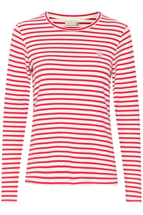 Long sleeved T-shirt Regular fit Chalk / Virtual Pink Stripe - Image 4