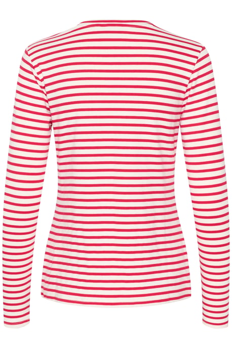 Long sleeved T-shirt Regular fit Chalk / Virtual Pink Stripe - Image 5
