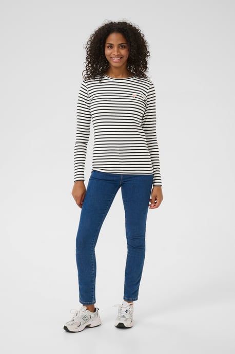 Long sleeved T-shirt Regular fit Chalk / 52737 Midnight Marine - Image 2