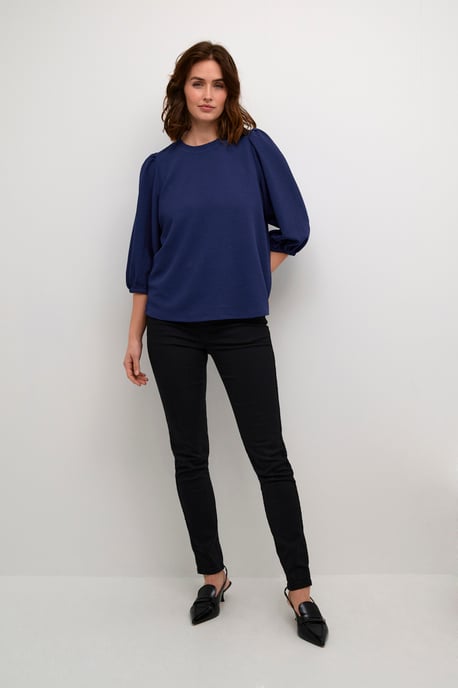 Long sleeved T-shirt Regular fit Beacon Blue - Image 1