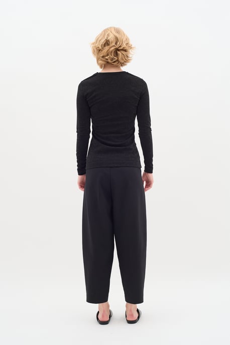 Long sleeved T-shirt Slim fit Black - Image 2