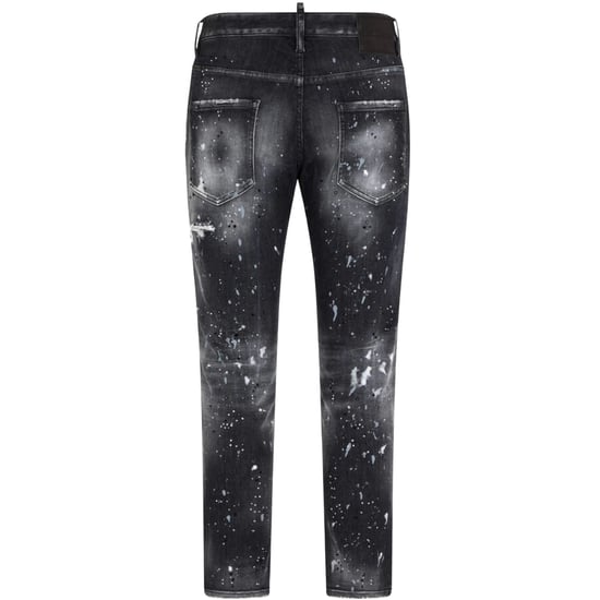 Dsquared2 Skater Jean Paint Splatter Black Wash Jeans - Image 2