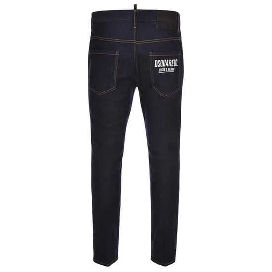 Dsquared2 Skater Jean Italian Address Logo Navy Blue Wash Jeans - Image 2