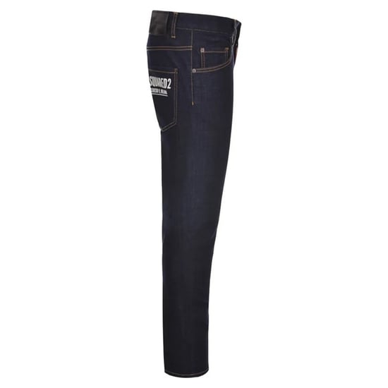 Dsquared2 Skater Jean Italian Address Logo Navy Blue Wash Jeans - Image 3