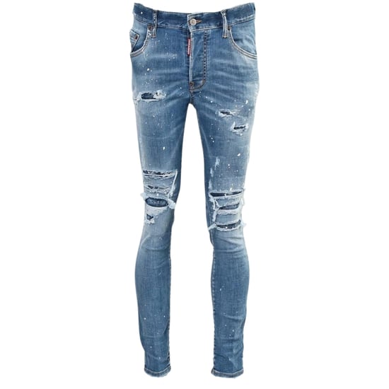 Dsquared2 Super Twinky Jean Paint Splash versterkte gescheurde spijkerbroek - Image 1
