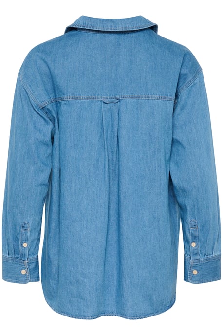 Long sleeved shirt Oversize fit Medium Blue Denim - Image 5