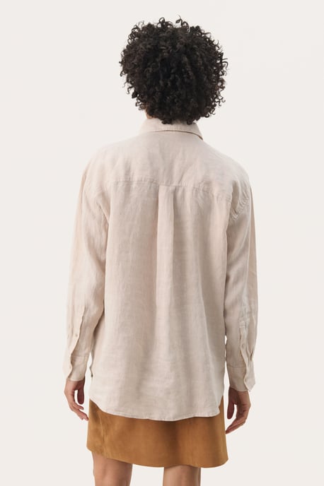 Long sleeved shirt Oversize fit French Oak - Image 3