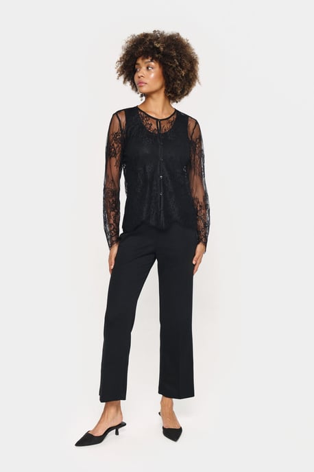 Shirt met lange mouwen Regular fit Blac - Image 1