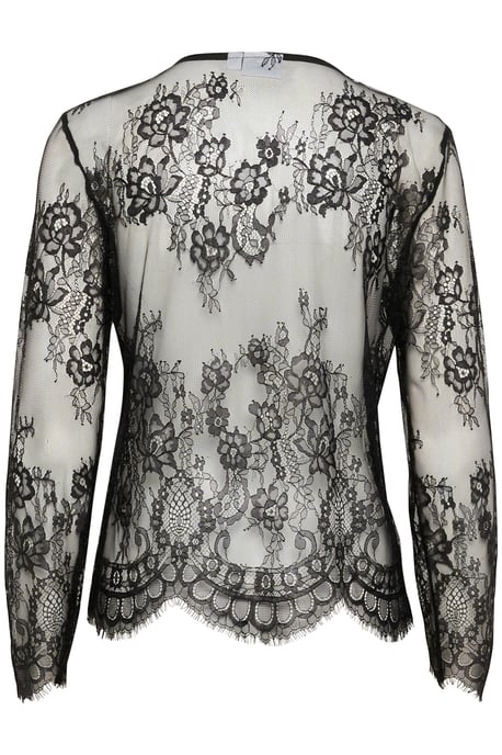Shirt met lange mouwen Regular fit Blac - Image 5