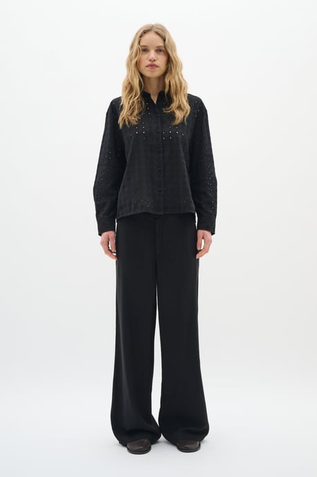 Overhemd met lang mouwen Loose fit Blac - Image 2