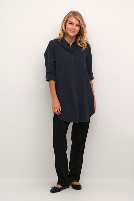 Long sleeved shirt Loose fit Midnight Marine - Image 1