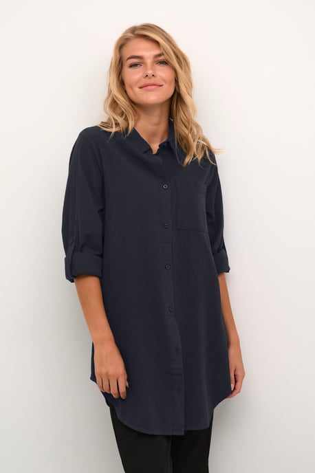 Long sleeved shirt Loose fit Midnight Marine - Image 2