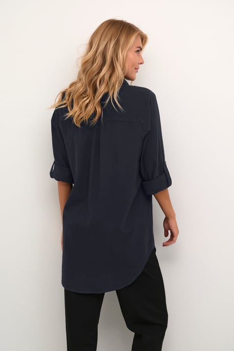 Long sleeved shirt Loose fit Midnight Marine - Image 3
