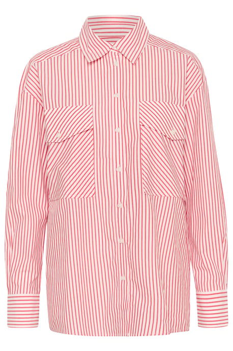 Overhemd met lang mouwen Oversize fit Mars Red Stripe white red - Image 5