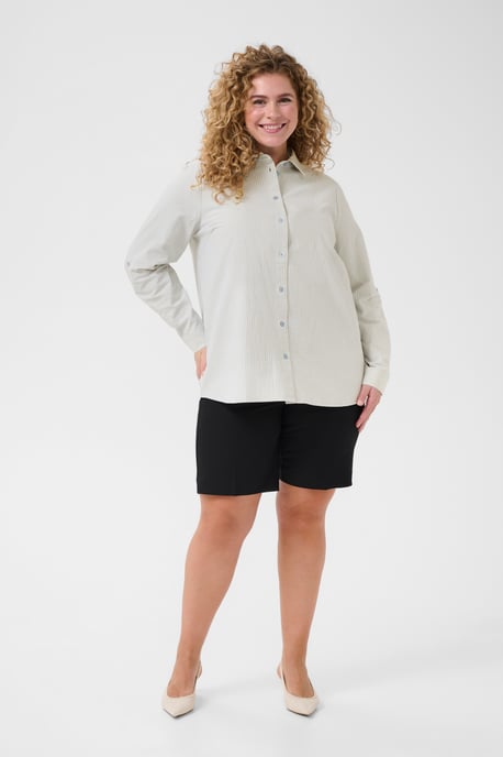 Long sleeved shirt Loose fit Nantucket breeze/White stripe - Image 1