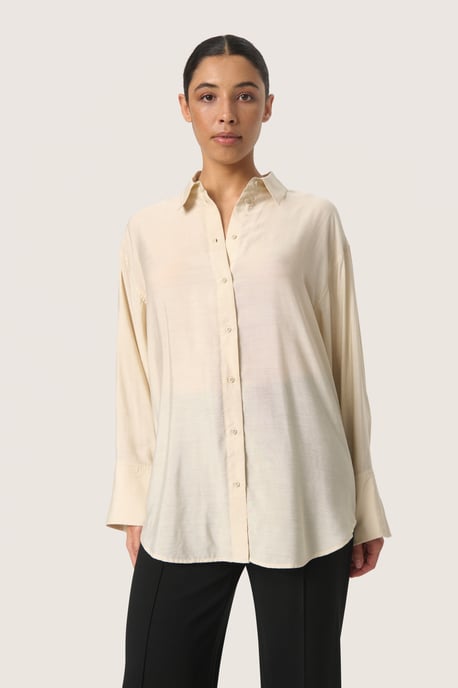 Long sleeved shirt Loose fit Oatmeal - Image 2