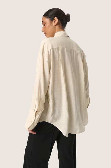 Long sleeved shirt Loose fit Oatmeal - Image 3