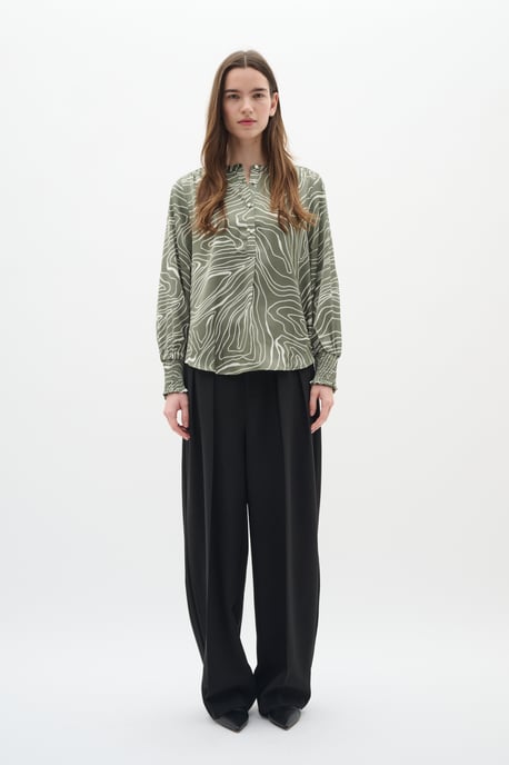 Long sleeved shirt Regular fit Agave/WhisperWhite - Image 1