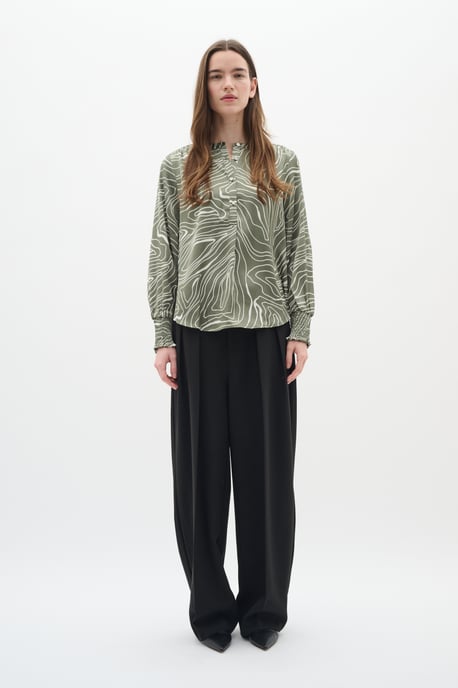 Long sleeved shirt Regular fit Agave/WhisperWhite - Image 3