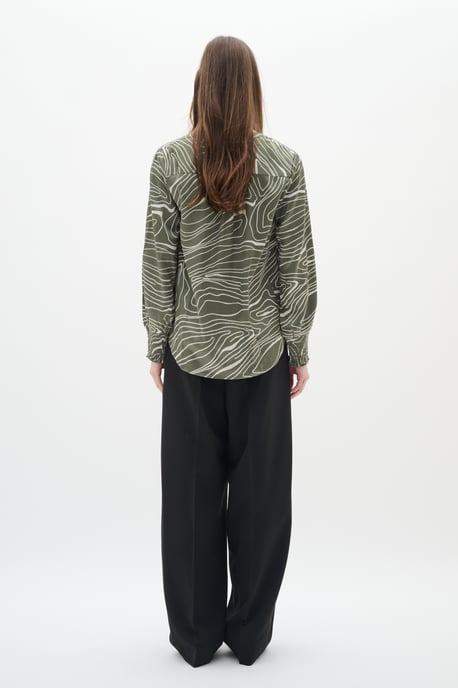 Long sleeved shirt Regular fit Agave/WhisperWhite - Image 4