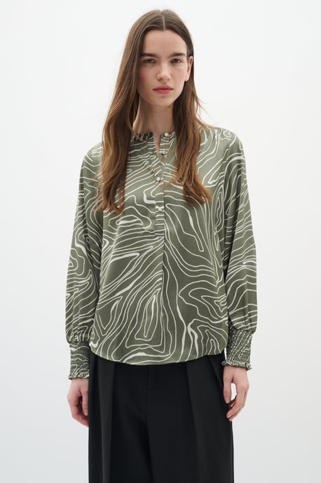 Long sleeved shirt Regular fit Agave/WhisperWhite - Image 5