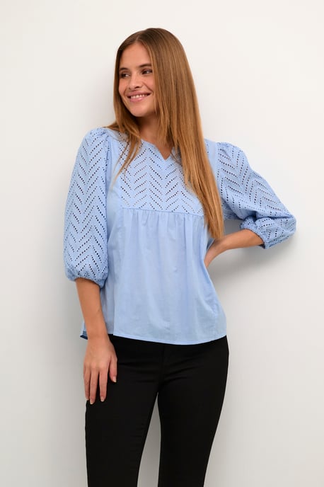 Long sleeved shirt Regular fit Cashmere Blue - Image 3