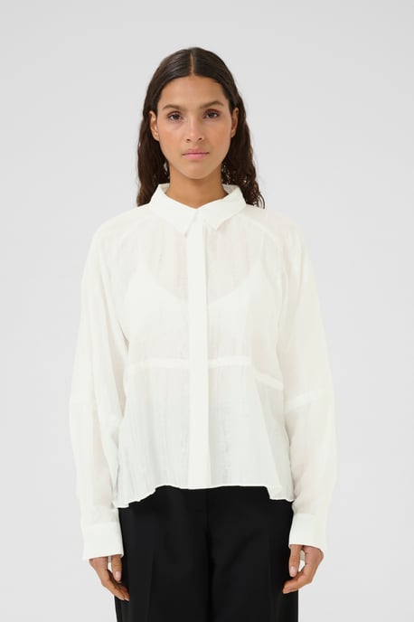 Overhemd met lang mouwen Feminine Bright White - Image 3