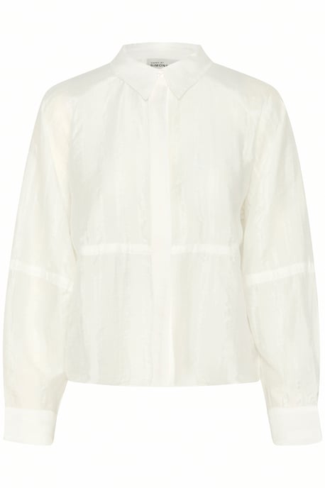 Overhemd met lang mouwen Feminine Bright White - Image 4