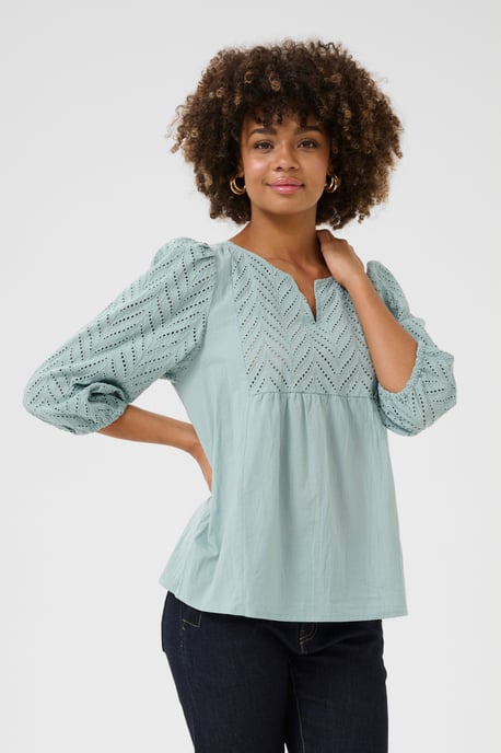 Overhemd met lang mouwen Regular fit Green Milieu green - Image 3