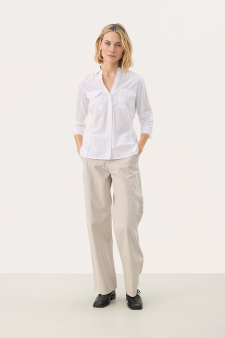 Overhemd met lang mouwen Relaxed fit Bright White - Image 2