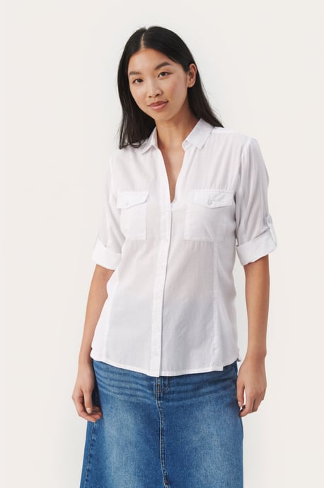 Overhemd met lang mouwen Relaxed fit Bright White - Image 3