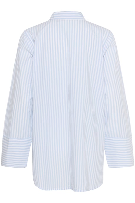 Long sleeved shirt Loose fit Blue/white Stripe - Image 5
